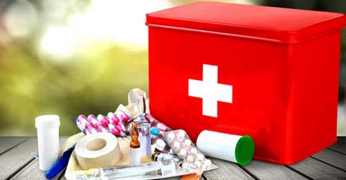 Съдържание на аптечката за първа помощ